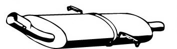 WALKER 13388 Middle Silencer